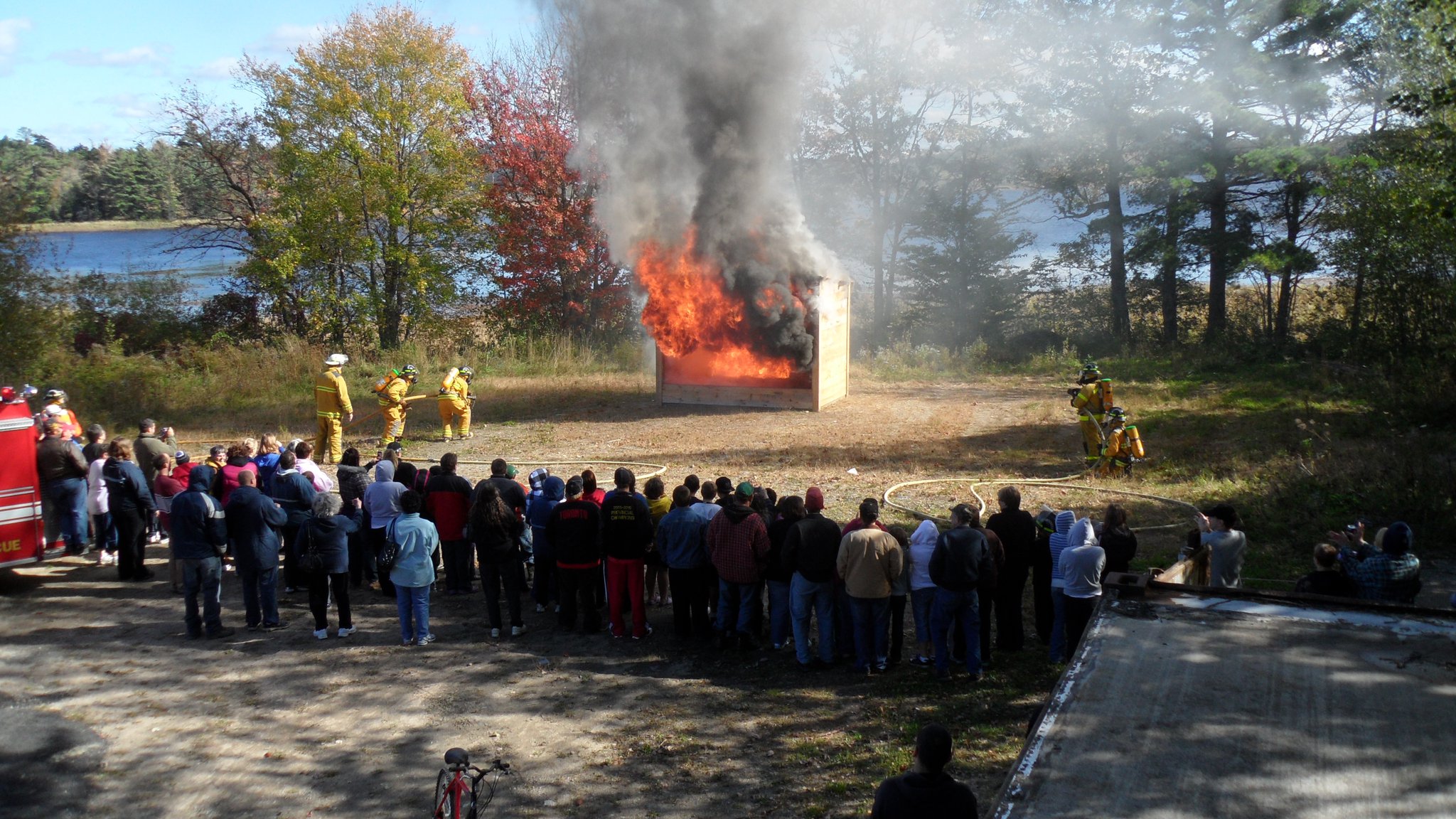 Firefighter Training Exercise