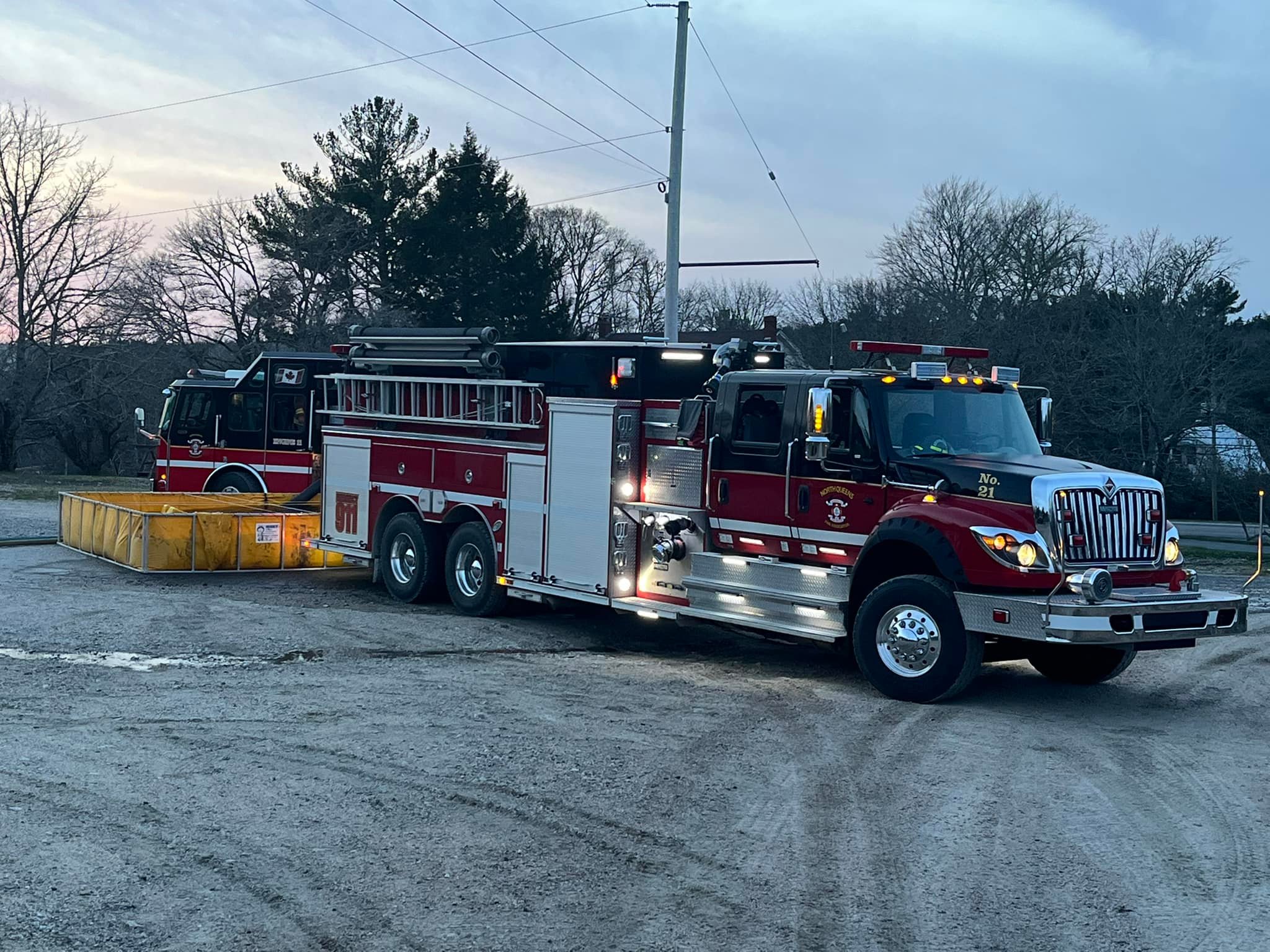 Trucks Lined Up